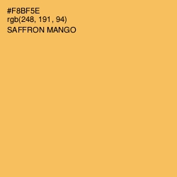 #F8BF5E - Saffron Mango Color Image
